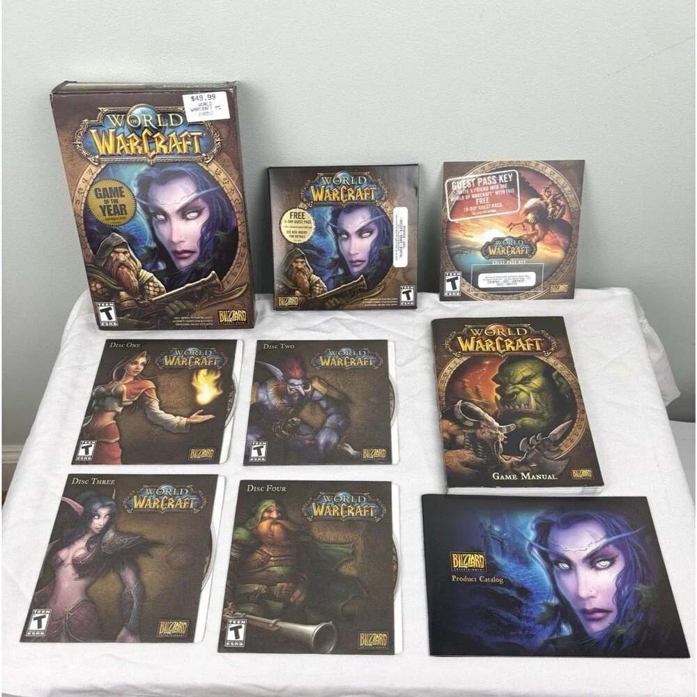 World Of Warcraft PC DVD-ROM + Cataclysm + Wrath Of The Lich King Expansion